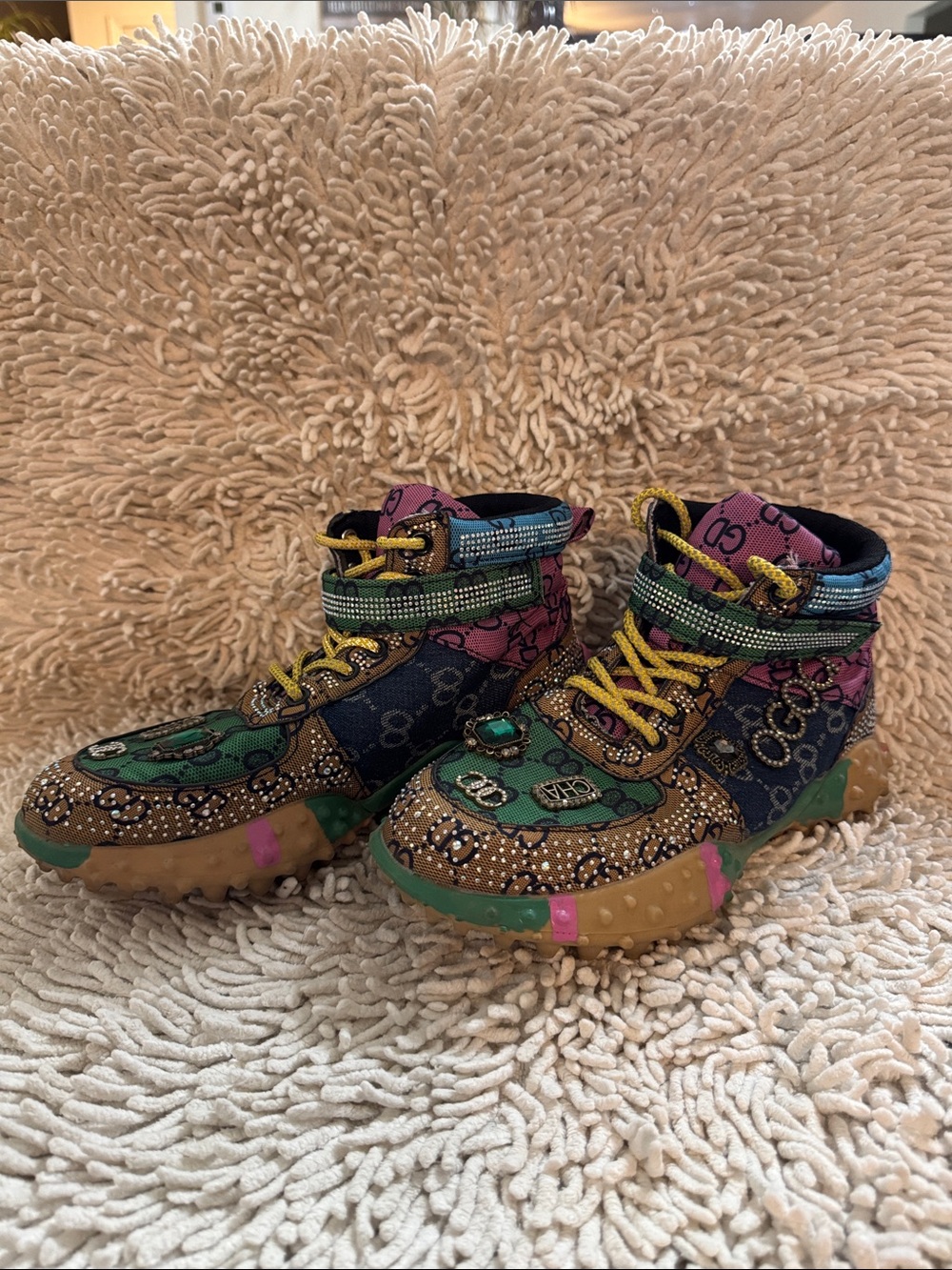 TAXI Multi-Color Women’s Fashion Sneakers - Statement Lace-UPS! Size 8.5